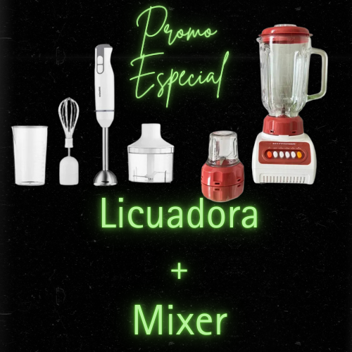 🍉🍇 LICUADORA PREMIER 3 EN 1 + MIXER 🍌🍓