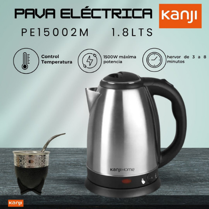 ☕🔥 PAVA ELÉCTRICA KANJI + MATE IMPERIAL PREMIUM 🧉✨