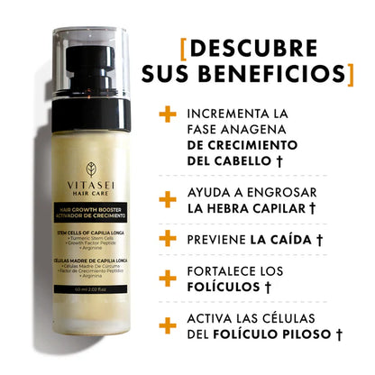 Activador capilar con células madre de cúrcuma y factores de crecimiento